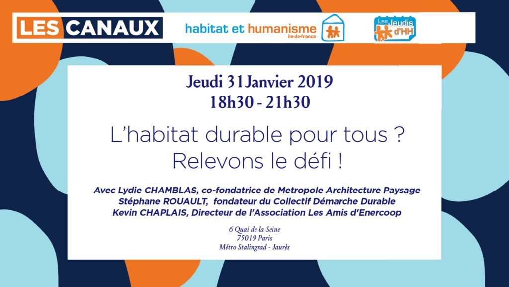 Conférence « L’habitat durable pour tous » – Stéphane Rouault